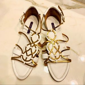 Ralph Lauren white sandals
